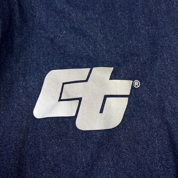 Vintage Calpia Caltrans Jeans Made In USA Zipper Fly Snap Reflective Size 42x34 - Picture 7 of 10